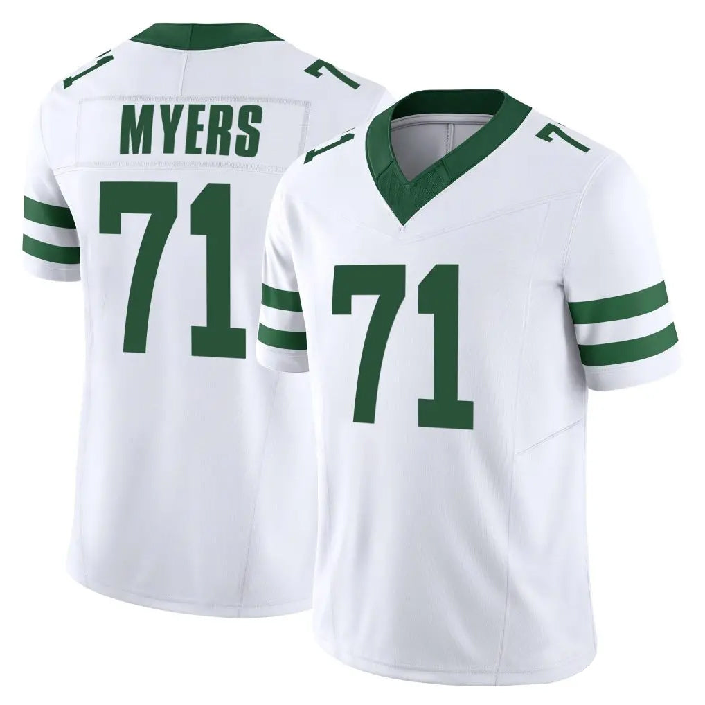 Kieara NY.Jets #71 Josh Myers Player White Legacy Limited Vapor F.U.S.E. Home Game Stitched Jerseys