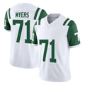 Kieara NY.Jets #71 Josh Myers Player White Limited Classic Vapor F.U.S.E. Home Game Stitched Jerseys