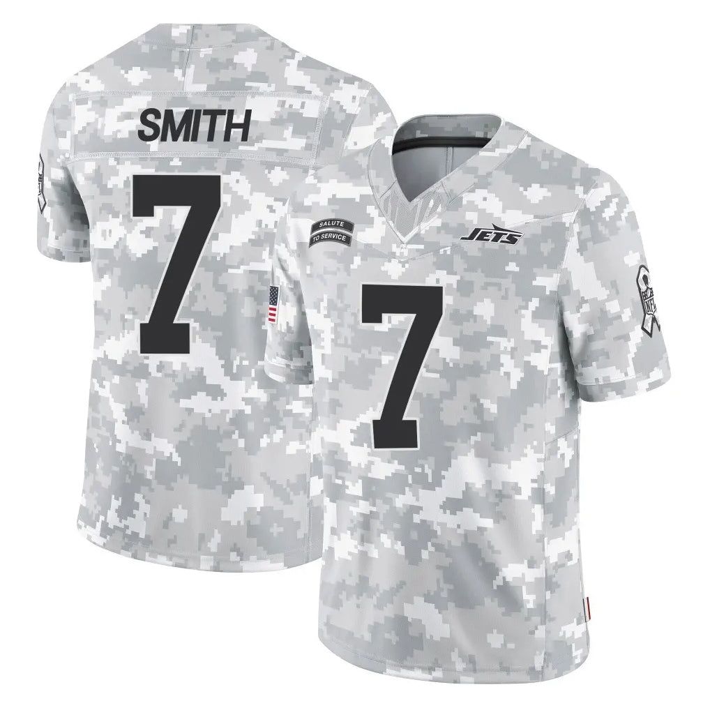 Kieara NY.Jets #7 Geno Smith Player Arctic Camo Salute to Service Limited Game Stitched Jerseys