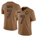 Kieara NY.Jets #7 Geno Smith Player Brown Salute To Service Limited Stitched Jerseys