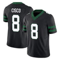 Kieara NY.Jets #8 Andre Cisco Player Black Limited Legacy Vapor F.U.S.E. Home Game Stitched Jerseys