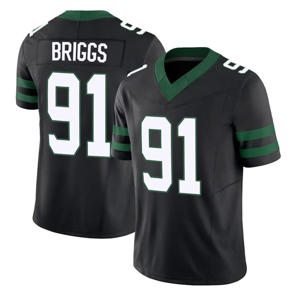 Kieara NY.Jets #91 Jowon Briggs Player Black Limited Legacy Vapor F.U.S.E. Home Game Stitched Jerseys
