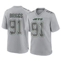 Kieara NY.Jets #91 Jowon Briggs Player Gray Limited Atmosphere Fashion Home Game Stitched Jerseys