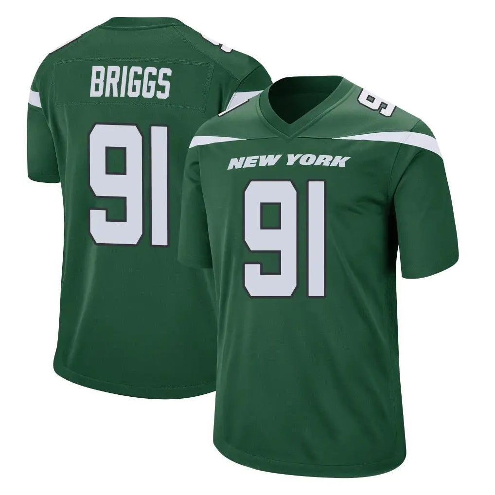 Kieara NY.Jets #91 Jowon Briggs Player Green Home Game Stitched Jerseys
