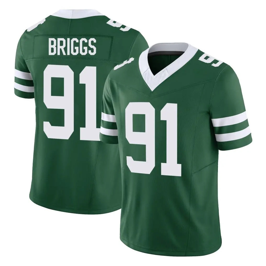Kieara NY.Jets #91 Jowon Briggs Player Green Legacy Limited Vapor F.U.S.E. Home Game Stitched Jerseys