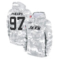 Kieara NY.Jets #97 Harrison Phillips Player Arctic Camo Salute to Service Pullover Hoodies Limited Game Stitched Jerseys