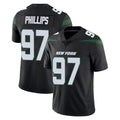 Kieara NY.Jets #97 Harrison Phillips Player Stealth Black Limited Vapor Home Game Stitched Jerseys