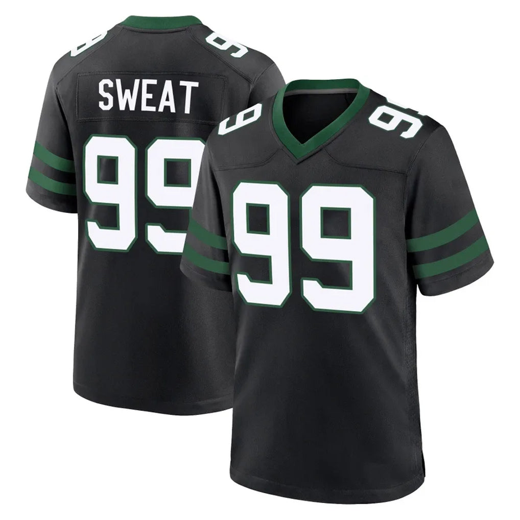 Kieara NY.Jets #99 T'Vondre Sweat Player Black Legacy Home Game Stitched Jerseys