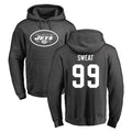 Kieara NY.Jets #99 T'Vondre Sweat Player Gray Pullover Hoodies Limited Game Stitched Jerseys