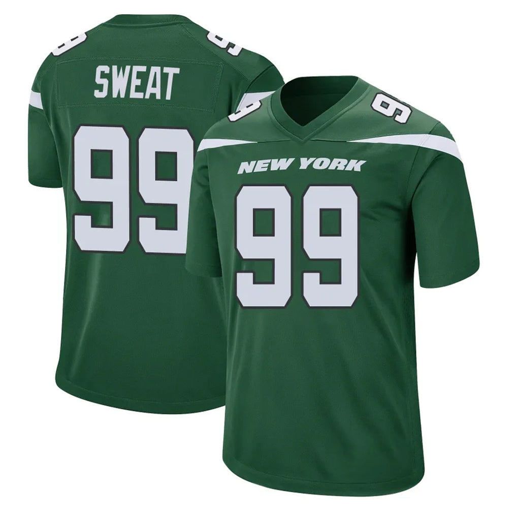 Kieara NY.Jets #99 T'Vondre Sweat Player Green Home Game Stitched Jerseys