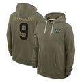 Kieara NY.Jets #9 Will McDonald IV Player Olive Salute to Service Pullover Hoodies Limited Stitched Jerseys