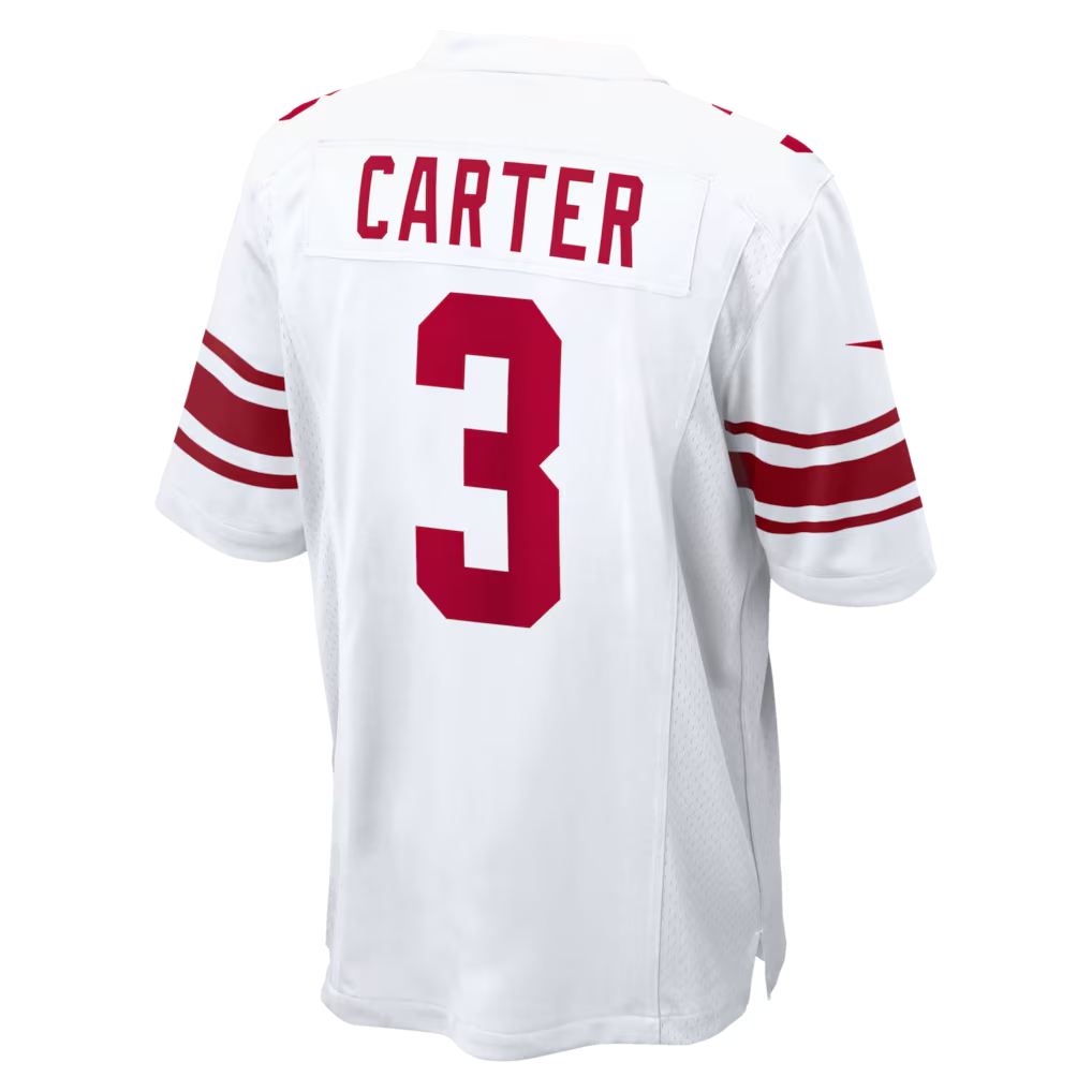Kieara NY.ork #3 Giants Abdul Carter  White Game Stitched Jerseys