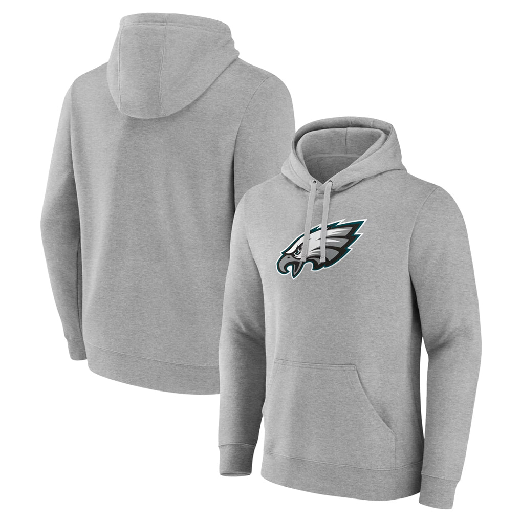 Kieara P.Eagles Gray LOGO Pullover Hoodies Home Game Blank Player Stitched Jerseys