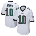 Kieara P.Eagles #10 Braden Mann Player White Home Game Stitched Jerseys