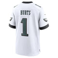 Kieara P.Eagles #1 Jalen Hurts Player White Home Game Stitched Jerseys