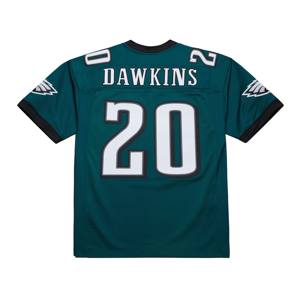Kieara P.Eagles #20 Brian Dawkins Mitchell & Ness Green 2007 Authentic Throwback Retired Player Stitched Puhic Jersey