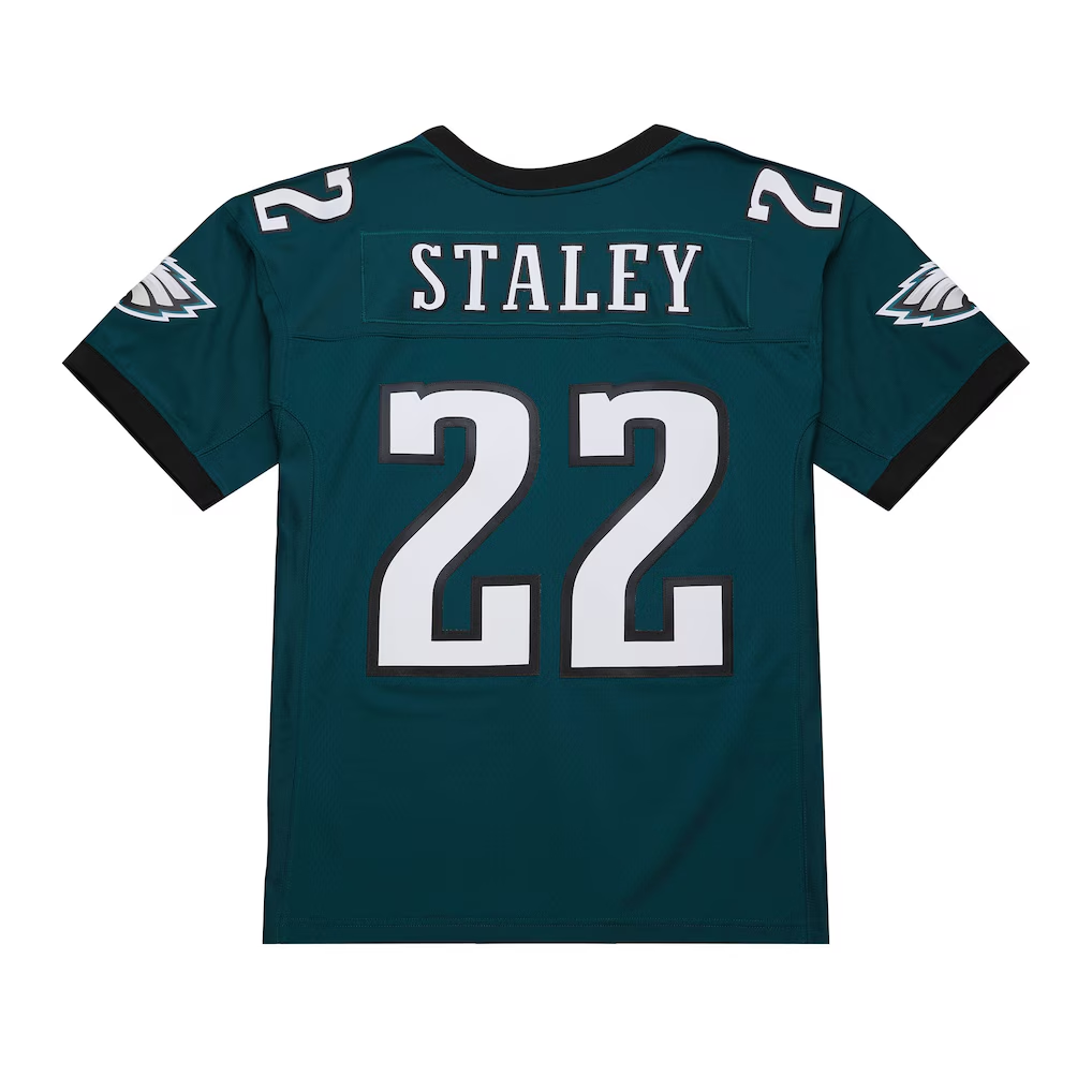Kieara P.Eagles #22 Duce Staley Mitchell & Ness Midnight Green 2002 Legacy Replica Jersey