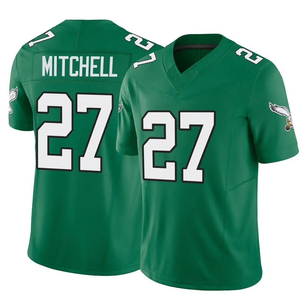 Kieara P.Eagles #27 Quinyon Mitchell Player Green Kelly Alternate Vapor F.U.S.E. Home Game Stitched Jerseys