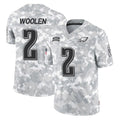 Kieara P.Eagles #2 Riq Woolen Player Arctic Camo Salute to Service Limited Game Stitched Jerseys