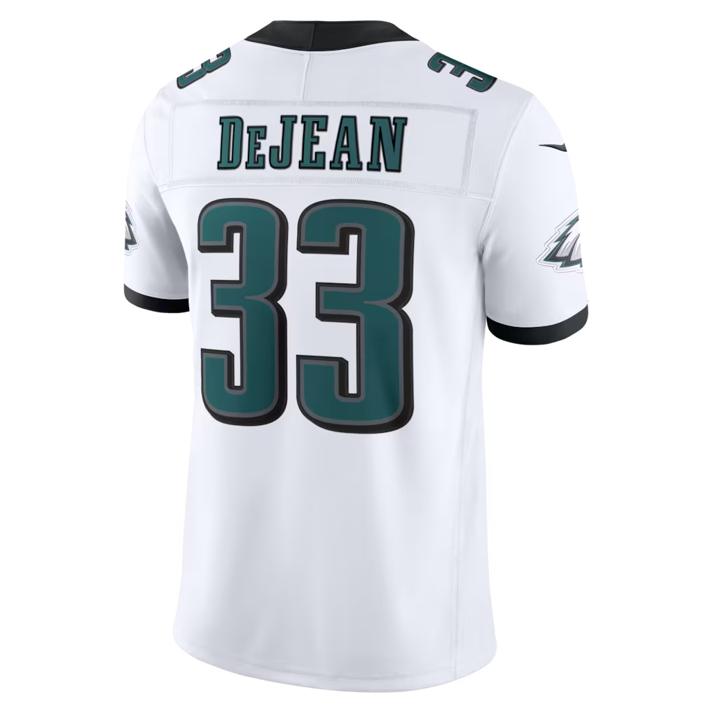 Kieara P.Eagles #33 Cooper DeJean White Vapor F.U.S.E. Stitched Limited  Stitched Jerseys