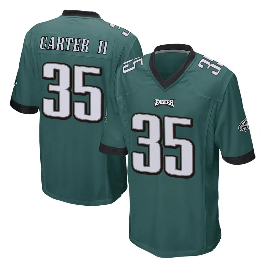 Kieara P.Eagles #35 Michael Carter II Player Team Color Green Home Game Stitched Jerseys