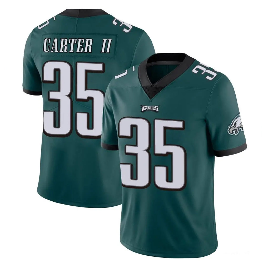 Kieara P.Eagles #35 Michael Carter II Player Team Color Green Vapor Untouchable Home Game Stitched Jerseys