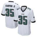 Kieara P.Eagles #35 Michael Carter II Player White Home Game Stitched Jerseys