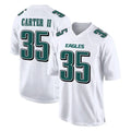 Kieara P.Eagles #35 Michael Carter II Player White Tundra Fashion Home Game Stitched Jerseys