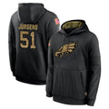 Kieara P.Eagles #51 Cam Jurgens Player Black Salute to Service Hoodies Limited Game Stitched Jerseys