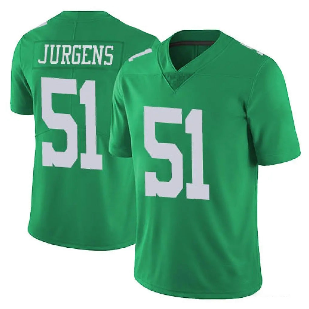 Kieara P.Eagles #51 Cam Jurgens Player Green Limited Vapor Untouchable Home Game Stitched Jerseys