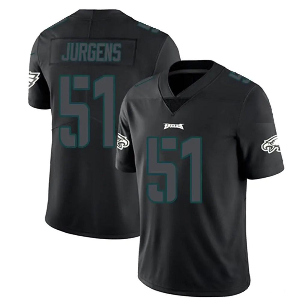 Kieara P.Eagles #51 Cam Jurgens Player Limited Black Impact Home Game Stitched Jerseys