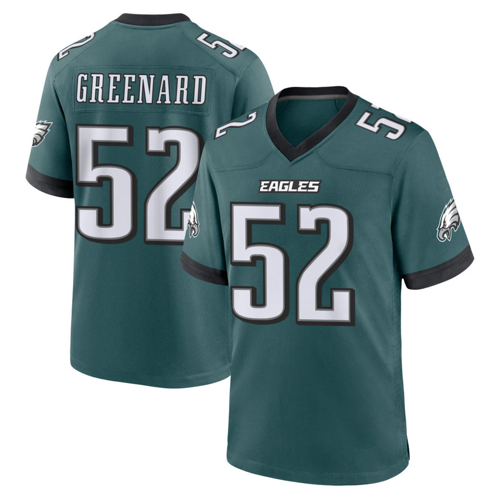 Kieara P.Eagles #52 Jonathan Greenard Player Green Home Game Stitched Jerseys