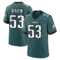 Kieara P.Eagles #53 Zack Baun Player Green Home Game Stitched Jerseys