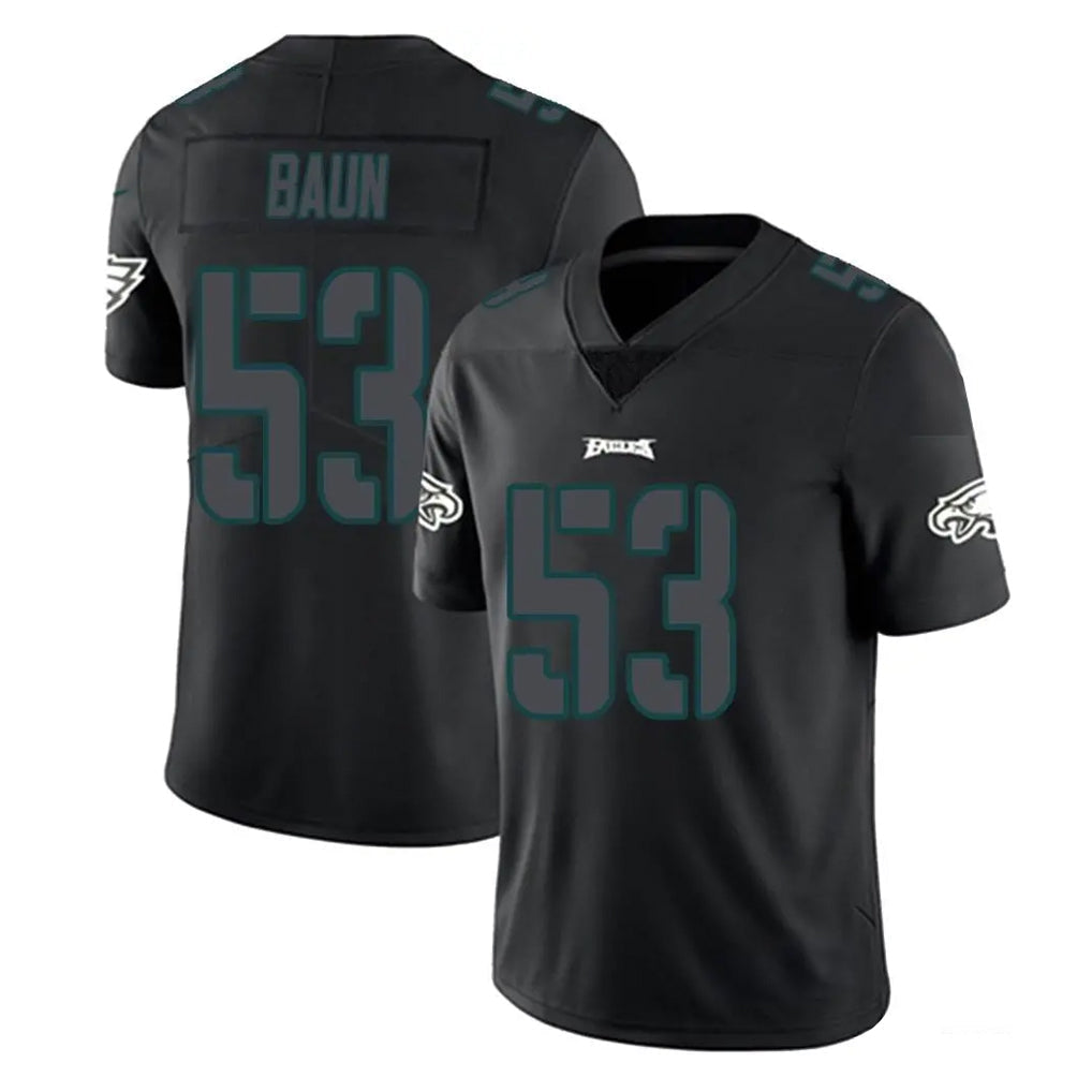 Kieara P.Eagles #53 Zack Baun Player Limited Black Impact Home Game Stitched Jerseys