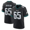Kieara P.Eagles #65 Lane Johnson Player Black Game Home Stitched Jerseys