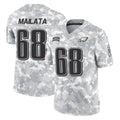 Kieara P.Eagles #68 Jordan Mailata Player Arctic Camo Salute to Service Limited Game Stitched Jerseys