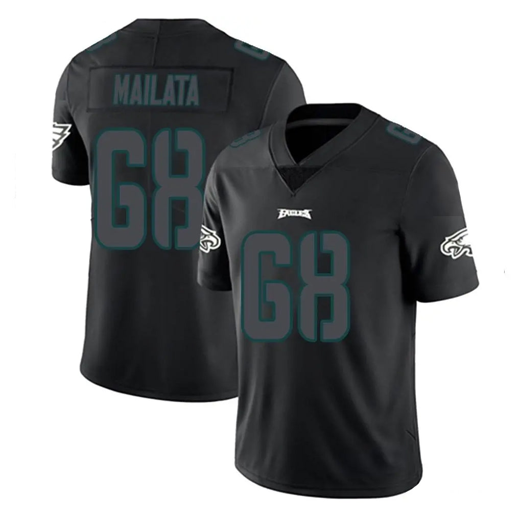 Kieara P.Eagles #68 Jordan Mailata Player Limited Black Impact Home Game Stitched Jerseys