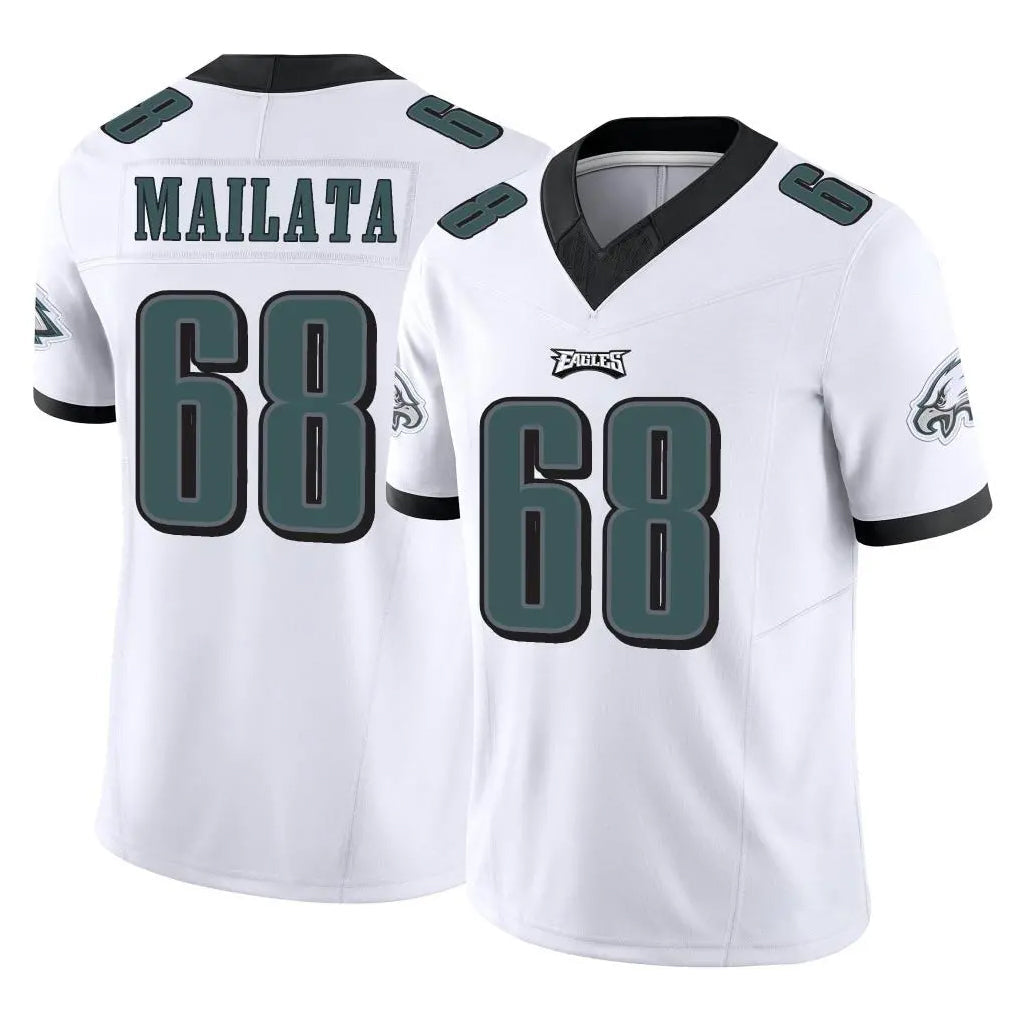 Kieara P.Eagles #68 Jordan Mailata Player White Limited Vapor F.U.S.E. Home Game Stitched Jerseys