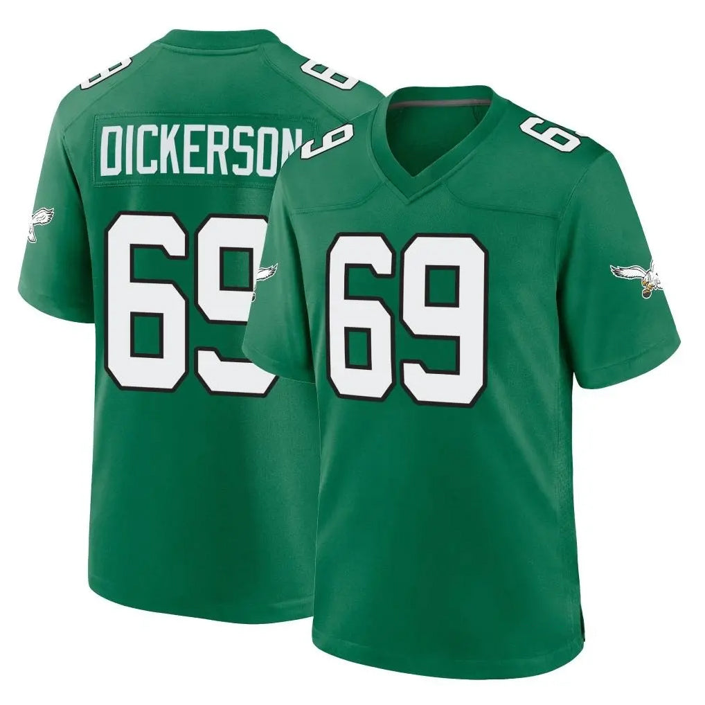 Kieara P.Eagles #69 Landon Dickerson Player Green Kelly Alternate Home Game Stitched Jerseys