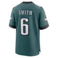 Kieara P.Eagles #6 DeVonta Smith Midnight Green Team Game Stitched Jerseys