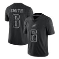 Kieara P.Eagles #6 DeVonta Smith Player Black REFLECTIVE Limited Stitched Jerseys