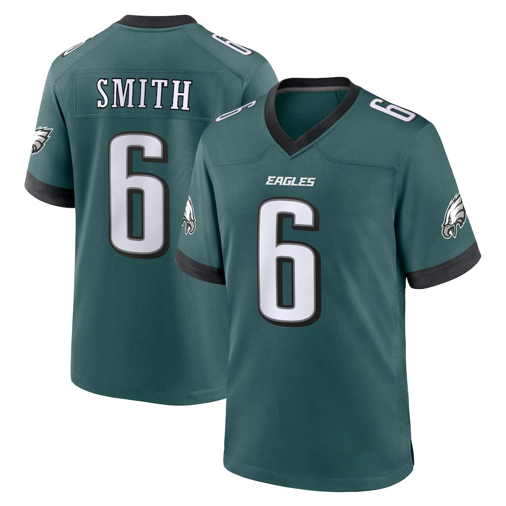 Kieara P.Eagles #6 DeVonta Smith Player Green Home Game Stitched Jerseys