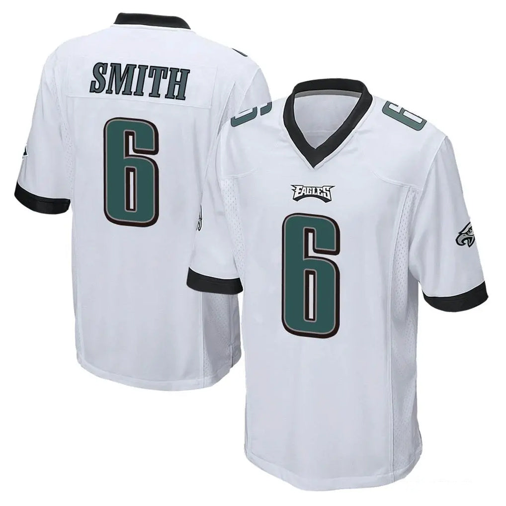 Kieara P.Eagles #6 DeVonta Smith Player White Home Game Stitched Jerseys
