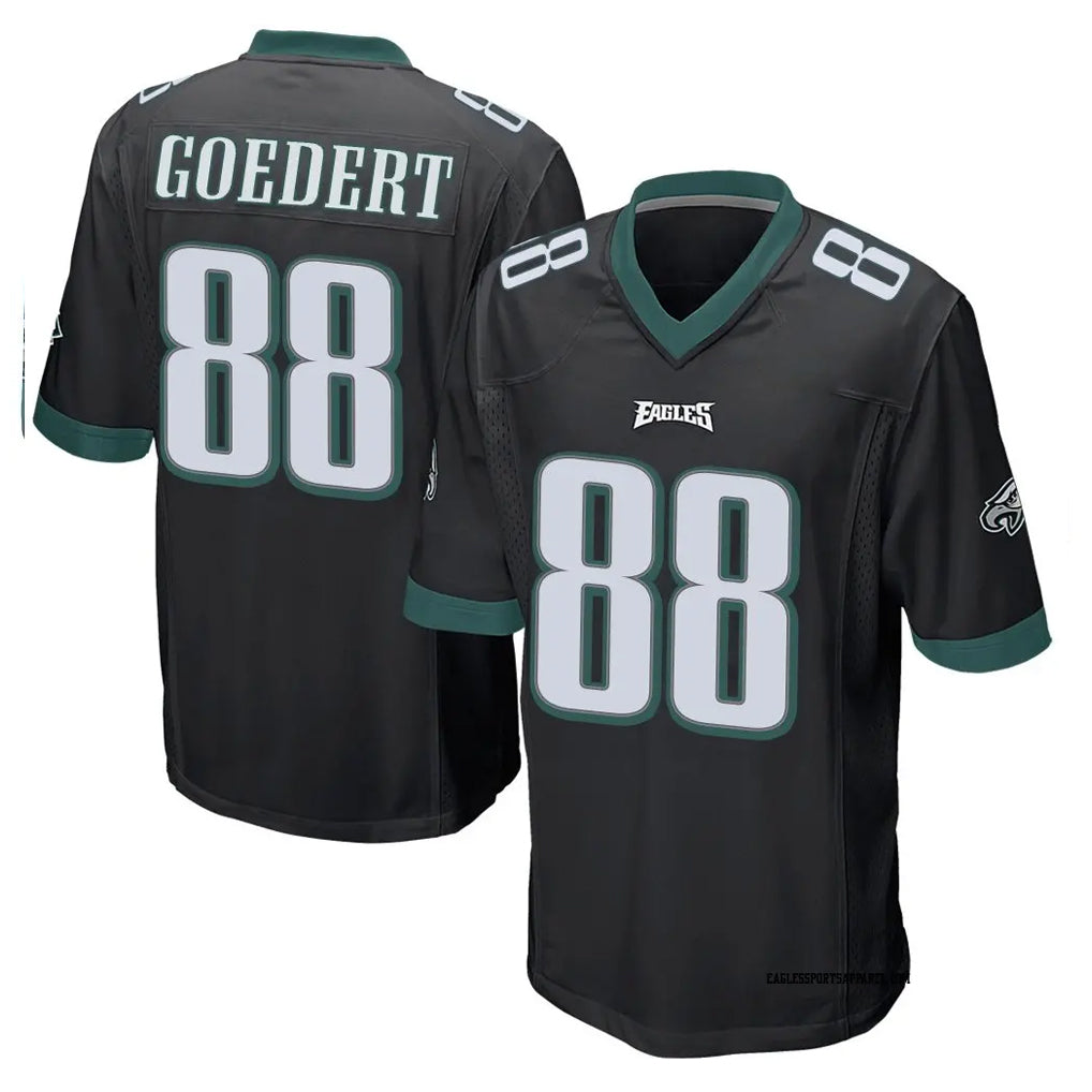 Kieara P.Eagles #88 Dallas Goedert Player Black Home Game Stitched Jerseys