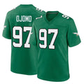Kieara P.Eagles #97 Moro Ojomo Player Green Kelly Alternate Home Game Stitched Jerseys