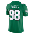 Kieara P.Eagles #98 Jalen Carter Kelly Green Alternate Vapor F.U.S.E. Stitched Limited Jerseys
