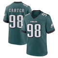 Kieara P.Eagles #98 Jalen Carter Player Green Home Game Stitched Jerseys