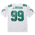 Kieara P.Eagles #99 Jerome Brown Mitchell & Ness White 1991 Authentic Throwback Retired Player Jersey Stitched Puhic