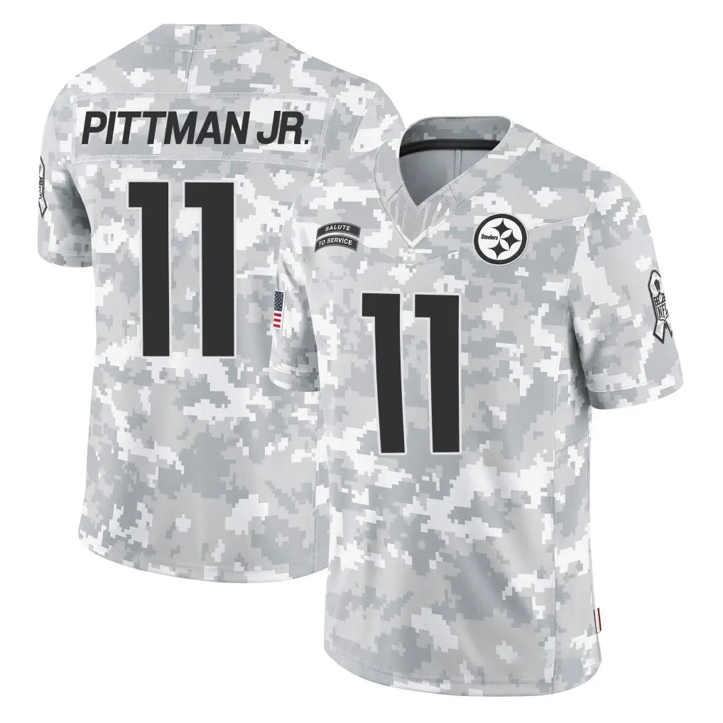 Kieara P.Steelers #11 Michael Pittman Jr. Player Arctic Camo Limited Salute To Service Home Game Stitched Jerseys