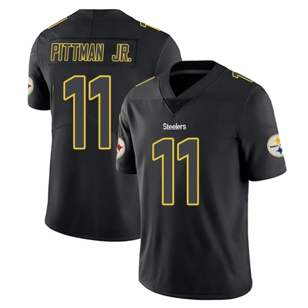 Kieara P.Steelers #11 Michael Pittman Jr. Player Black Impact Limited Home Game Stitched Jerseys